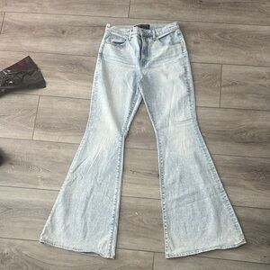Veronica Beard Sky Blue Flare Jeans